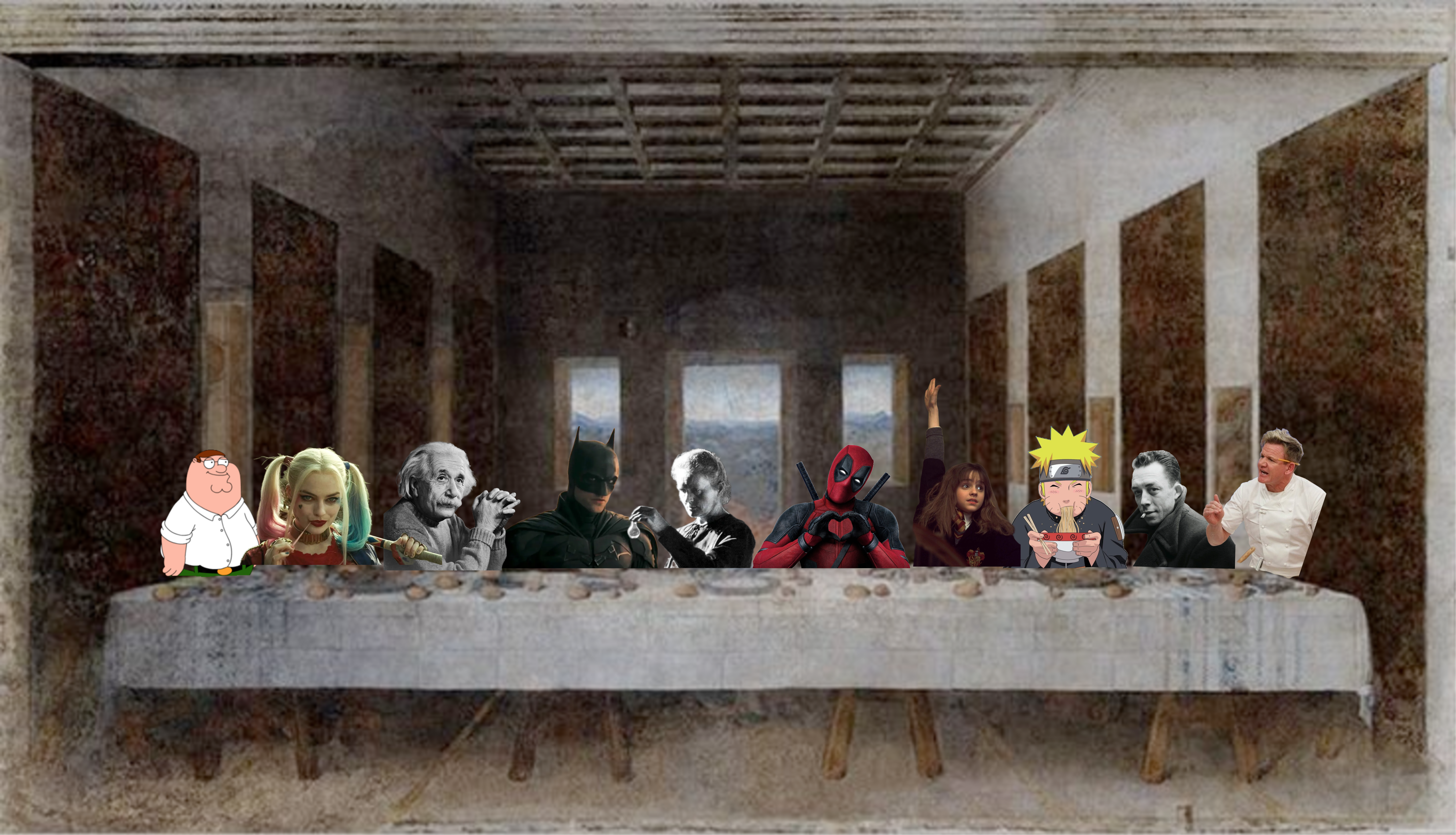 Last Supper with custom characters